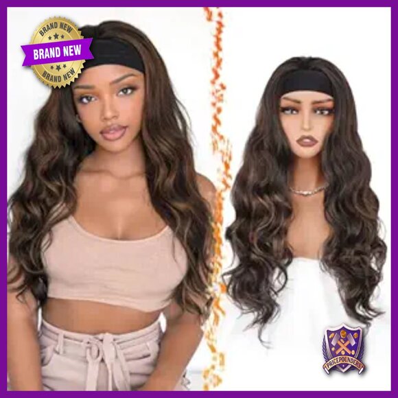 Human Hair Clip-in Bangs with Body Wave Headband Wig main image 7
